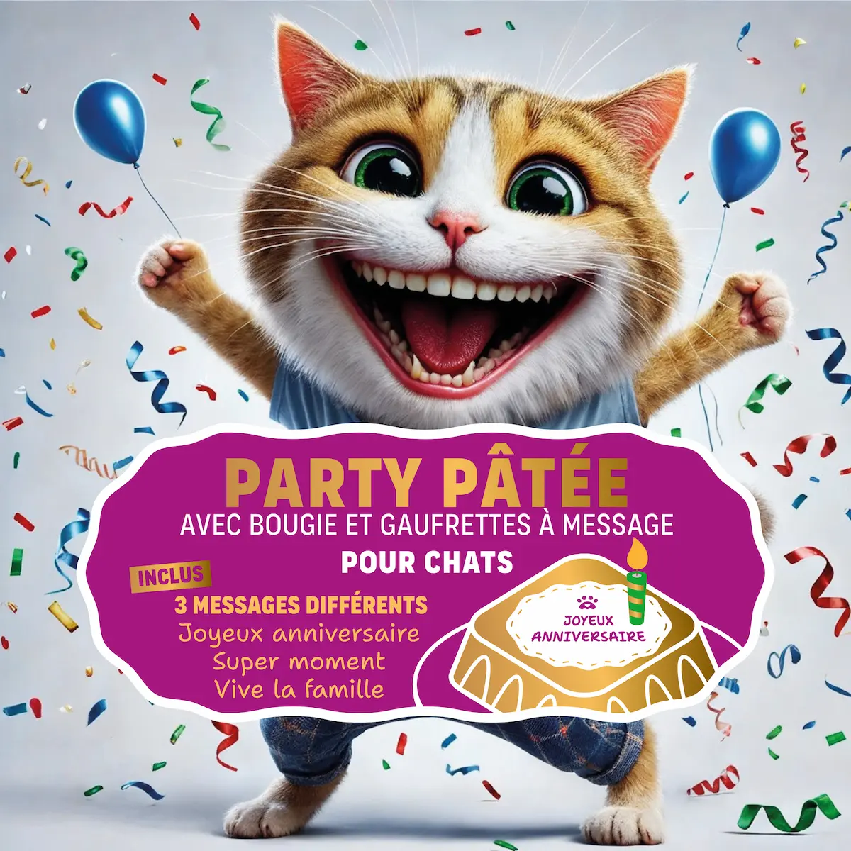 Pâtée Anniversaire pour Chat - Image 3